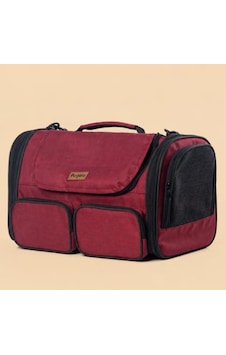 Pugalo Flycomfort Kedi Köpek Taşıma Çantası, Naylon, 40x30x35 Cm, Kabin Boy, Uçak Uyumlu, Yırtılmaz File Bordo Pugalo Flycomfort Kedi Köpek Taşıma Çantası, Naylon, 40x30x35 Cm, Kabin Boy, Uçak Uyumlu, Yırtılmaz File Bordo