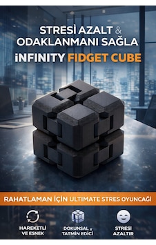 Katlanabilir Stres Küpü Fidget Oyuncak Cep Boyutu Taşınabilir Sonsuz Küp Zeka Oyuncağı