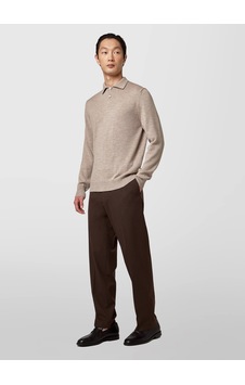 Alpha Studio Bej Erkek Polo Slim Fit Kazak Au-7040b Jumper Polo Gri Alpha Studio Bej Erkek Polo Slim Fit Kazak Au-7040b Jumper Polo Gri