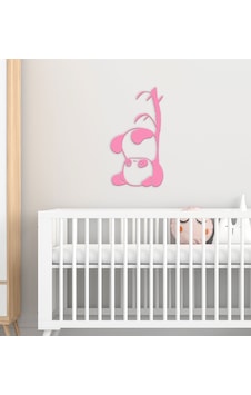 BK Gift Sevimli Panda Tasarımlı Çocuk Odası Ahşap Duvar Süsü-2 BK Gift Sevimli Panda Tasarımlı Çocuk Odası Ahşap Duvar Süsü-2