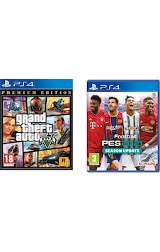 Gta 5 Premium Edition + Pes 21 PS4 Oyun Gta 5 Premium Edition + Pes 21 PS4 Oyun