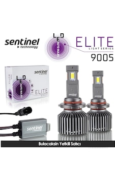 Sentinel Elite Hb3-9005 Led Xenon Ampülü 65w 12v 12000 Lumen 6500 Kelvin Beyaz Işık Sentinel Elite Hb3-9005 Led Xenon Ampülü 65w 12v 12000 Lumen 6500 Kelvin Beyaz Işık