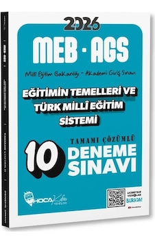 Hoca Kafası 2026 Meb-ags Eğitimin Temelleri Ve Türk Milli Eğitim Sistemi 10 Deneme Çözümlü Hoca Kafası 2026 Meb-ags Eğitimin Temelleri Ve Türk Milli Eğitim Sistemi 10 Deneme Çözümlü