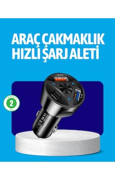 55w Güçlü Araç Şarj Cihazı Power Delivery Destekli 55w Güçlü Araç Şarj Cihazı Power Delivery Destekli