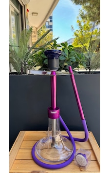Wow Legend V52 Target Model Purple Nargile Takımı Lüle Dahil 2li Nargile Seti Wow Legend V52 Target Model Purple Nargile Takımı Lüle Dahil 2li Nargile Seti