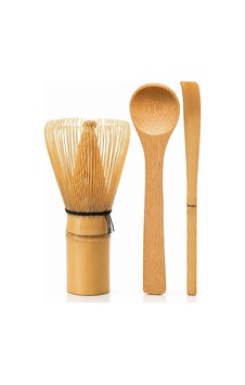 Matcha Çayı Hazırlama Bambu 3'lü Set - Geleneksel Japon Çay Seremoni Seti Kahverengi Matcha Çayı Hazırlama Bambu 3'lü Set - Geleneksel Japon Çay Seremoni Seti Kahverengi