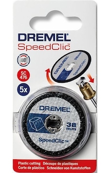 Dremel Ez Speedclic Plastik Kesme Diskleri 38 Mm (Sc476) 5'Li - 2615S476JB