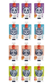 Wanpy 4 Çeşit Karma Taze Kedi Et Ezmesi 12 x 90 G Wanpy 4 Çeşit Karma Taze Kedi Et Ezmesi 12 x 90 G