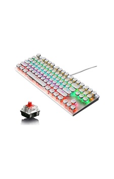 Leaven K550 Kablolu Klavye Daktilo Tarzı Su Geçirmez Led Rgb Gökkuşağı Renler Mekanik Oyuncu Işıklı Klavye Ergonomik Tasarım Rahat 150cm Kablo Uzunluğu Kullanım Bilgisayar Pc İçin Beyaz Sku: Zeusb0 Leaven K550 Kablolu Klavye Daktilo Tarzı Su Geçirmez Led Rgb Gökkuşağı Renler Mekanik Oyuncu Işıklı Klavye Ergonomik Tasarım Rahat 150cm Kablo Uzunluğu Kullanım Bilgisayar Pc İçin Beyaz Sku: Zeusb0