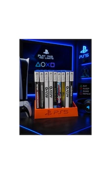 Playstation 5 Oyunları İçin Stand 10 Oyun Kapasiteli Turuncu Playstation 5 Oyunları İçin Stand 10 Oyun Kapasiteli Turuncu