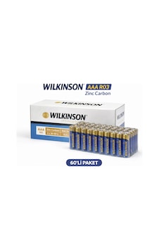 Wilkinson Aaa R03 İnce Pil Zinc Carbon Ultra Energy 2 Li 30 Paket Wilkinson Aaa R03 İnce Pil Zinc Carbon Ultra Energy 2 Li 30 Paket