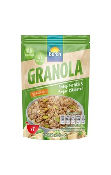 5 Adet Burch Antep Fıstıklı & Beyaz Çikolatalı Granola 300 G