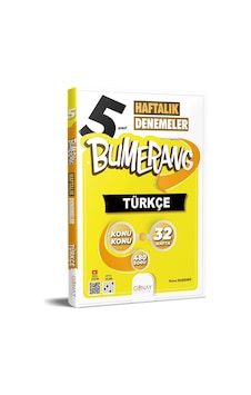 Günay 5. Sınıf Bumerang Türkçe 32 Haftalık Denemeler Günay 5. Sınıf Bumerang Türkçe 32 Haftalık Denemeler