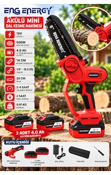Eng Bms20006 18v Çift Akülü Mini Dal Budama Testeresi 500w 6 İnç 20 Cm Pala 2x4.0 Ah Li-ion Bataryalı Eng Bms20006 18v Çift Akülü Mini Dal Budama Testeresi 500w 6 İnç 20 Cm Pala 2x4.0 Ah Li-ion Bataryalı