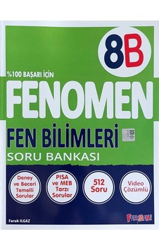 8. Sınıf Fenomen Fen Bilimleri B Soru Bankası Gama Okul Yayınları / Fenomen Kitap / 9786258450224 8. Sınıf Fenomen Fen Bilimleri B Soru Bankası Gama Okul Yayınları / Fenomen Kitap / 9786258450224