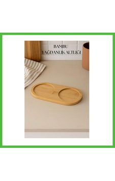 Vaveni Bambu Yağdanlık Altlığı Çift Yuvalı 9x19 Cm Arz Vaveni Bambu Yağdanlık Altlığı Çift Yuvalı 9x19 Cm Arz