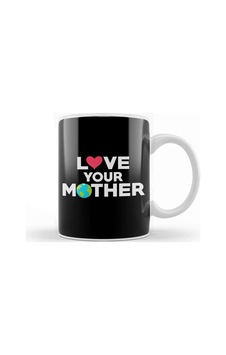 Love Your Mother Earth Hipster Hippie Eco Friendly Kupa Bardak Porselen Karışık