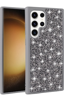 Galaxy S22 Ultra Kılıf Parlak Taşlı Tasarım Zore Pırlanta Kapak Gri Galaxy S22 Ultra Kılıf Parlak Taşlı Tasarım Zore Pırlanta Kapak Gri