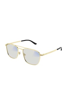 Gucci Gg 1881s 005 54 Unisex Pilot Gold Metal Güneş Gözlüğü Altın