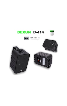 Dexun D-414t Trafolu 4 İnç Duvar Tipi 210x135x113 Ebat Siyah Kasa Hoparlör