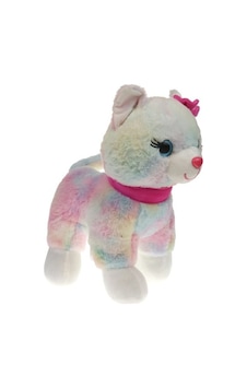 Peluş 30 cm Pembe Tokalı Kedi Peluş 30 cm Pembe Tokalı Kedi