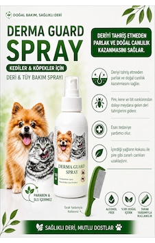 Kedi Ve Köpek Deri & Tüy Bakım Spreyi 150 Ml - Pire, Kene Isırığı Sonrası Cilt Bakımı Ve Tüy Parlatıcı