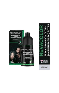 Nevacolor Şampuan Bazlı Siyah Saç Boyası 400ml