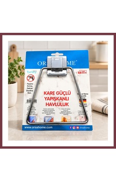 Storeşahin Yapışkanlı Metal Kare Havluluk Askı Shn0720 Storeşahin Yapışkanlı Metal Kare Havluluk Askı Shn0720