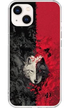 Apple Uyumlu iPhone 15 Plus Şeffaf Kılıf Kurt Tasarımlı Apple Uyumlu iPhone 15 Plus Şeffaf Kılıf Kurt Tasarımlı