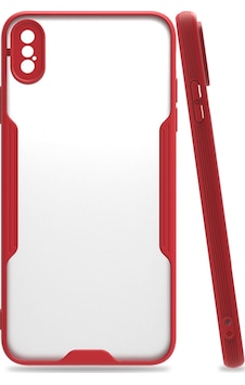 Apple iPhone Uyumlu Uyumlu Xs Max Kılıf Platin Silikon - Kırmızı Apple iPhone Uyumlu Uyumlu Xs Max Kılıf Platin Silikon - Kırmızı