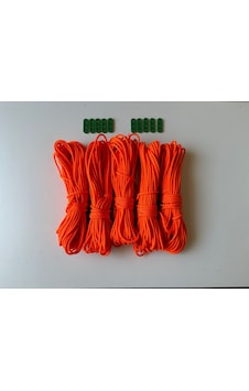 Rainbow 20 Metre x 5 Adet - Gergi Aparatlı Çadır İpi Turuncu Rainbow 20 Metre x 5 Adet - Gergi Aparatlı Çadır İpi Turuncu