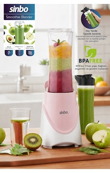 Sinbo Shb-7508 300w Smoothie Blender Paslanmaz Çelik Bıçaklı 570 Ml Tritan Sporcu Matarası-pembe Sinbo Shb-7508 300w Smoothie Blender Paslanmaz Çelik Bıçaklı 570 Ml Tritan Sporcu Matarası-pembe