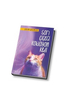 Sarı Çiçeği Koklayan Kedi