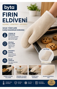 Isıya Dayanıklı Fırın Eldiveni Kalın Mutfak Eldiveni Fırın Tepsisi Tencere Ve Tava Tutacağı Krem Isıya Dayanıklı Fırın Eldiveni Kalın Mutfak Eldiveni Fırın Tepsisi Tencere Ve Tava Tutacağı Krem