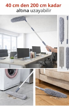 Ev Ve Ofis İş Tipi Çok Yönlü Boşluk Tavan Ve Toz Alma Seti 40 Cm 200 Cm