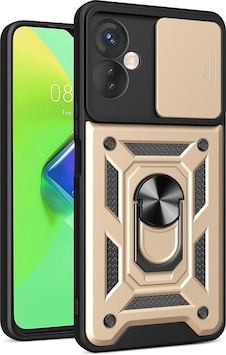 Newface - 268 - İnfinix Hot 30 4g Kılıf Pars Lens Yüzüklü Silikon - Csmo-tex - - Gold Newface - 268 - İnfinix Hot 30 4g Kılıf Pars Lens Yüzüklü Silikon - Csmo-tex - - Gold
