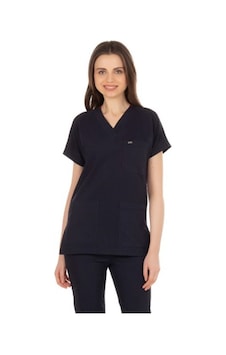 Unisex Likralı Lacivert Doktor / Hemşire Forması Unisex Likralı Lacivert Doktor / Hemşire Forması