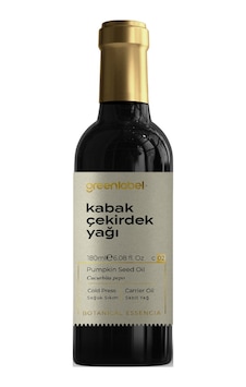 Greenlabel Kabak Çekirdeği Yağı 180 Ml. Soğuk Sıkım 100 G Greenlabel Kabak Çekirdeği Yağı 180 Ml. Soğuk Sıkım 100 G