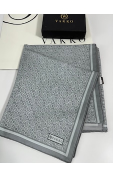 Vakko 90x90 Twill İpek Eşarp - 05470 - 90x90 / Gri Gri Vakko 90x90 Twill İpek Eşarp - 05470 - 90x90 / Gri Gri