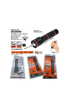 300 Lumen Led El Feneri Profosyonel Siyah