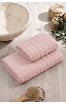 Elart Line Havlu Seti Pamuklu 2 Adet 50x90 Cm Pudra Pudra Elart Line Havlu Seti Pamuklu 2 Adet 50x90 Cm Pudra Pudra