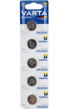 Varta CR2025 3V Lityum Düğme Pil 5'li