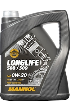 Mannol MN7722-5 Longlıfe 508/509 Sae 0W-20 Apı Sp (Rc) Acea C5 Motor Yağı 5 L