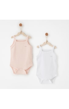 Andywawa Bebek Body 2 Parça Tank Body Anw-ac26760 Pembe - Beyaz Andywawa Bebek Body 2 Parça Tank Body Anw-ac26760 Pembe - Beyaz