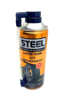 Steel Acil Lastik Tamir Kiti Lastik Tamir Köpüğü Ve Şişirici Sprey 400 Ml Steel Acil Lastik Tamir Kiti Lastik Tamir Köpüğü Ve Şişirici Sprey 400 Ml