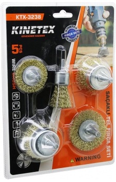 5pcs Saçaklı Çelik Tel - Çanak Fırça Seti Ktx-3238 5324 5pcs Saçaklı Çelik Tel - Çanak Fırça Seti Ktx-3238 5324