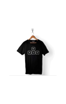 Gamer Player Bilgisayar Oyunu Klavye Tuş Wasd Baskılı Tişört Unisex T-shirt 001 Gamer Player Bilgisayar Oyunu Klavye Tuş Wasd Baskılı Tişört Unisex T-shirt 001