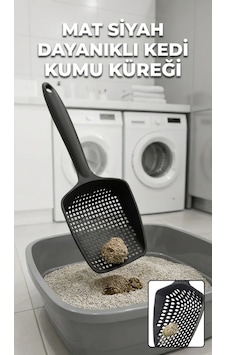 Küçük Delikli İnce Taneli Kedi Kumu Küreği Dayanıklı, Ergonomik, Hijyenik Temizlik Küreği