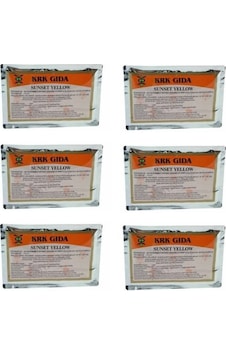 Krk Gıda Turuncu Toz Gıda Boyası 6 x 9 G