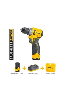 5080 Akülü Vidalama 12 Volt 2x2,5 Ah Kömürsüz